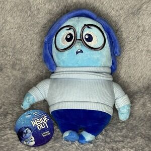 Disney Pixar Inside Out Sadness Plush 10" Blue Soft Stuffed Toy